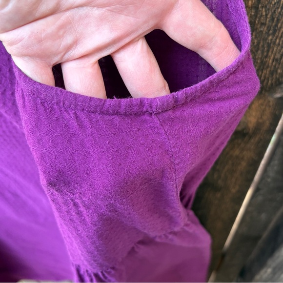 Gudrun Sjoden Textured Organic Cotton Oversized Lagenlook Dress Sz L - Picture 13 of 14